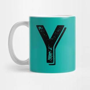 Capital Letter Y Name Initial Monogram Mug